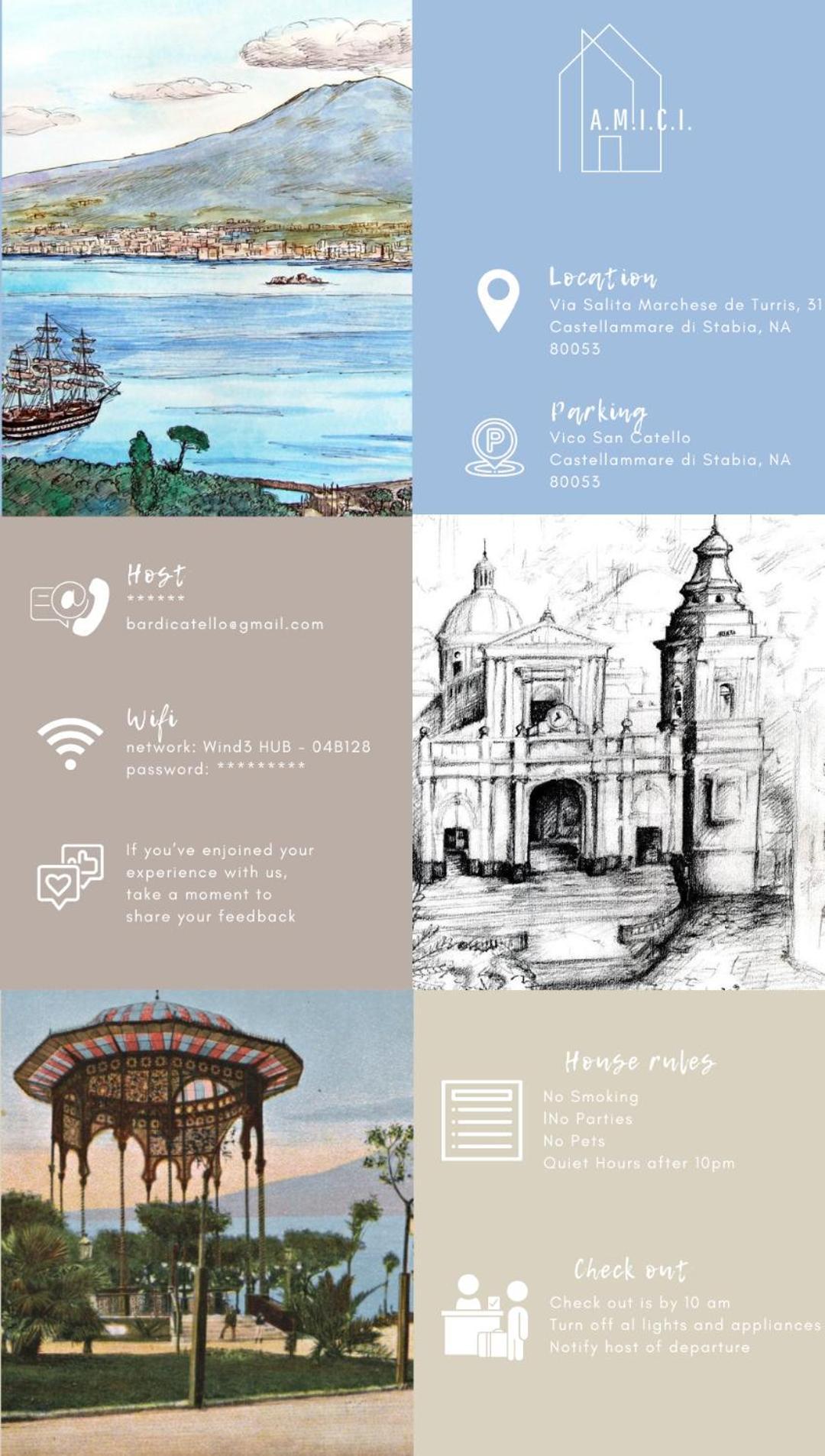 Amici Villa กาสเตลลัมมาเร ดิ สตาเบีย ภายนอก รูปภาพ
